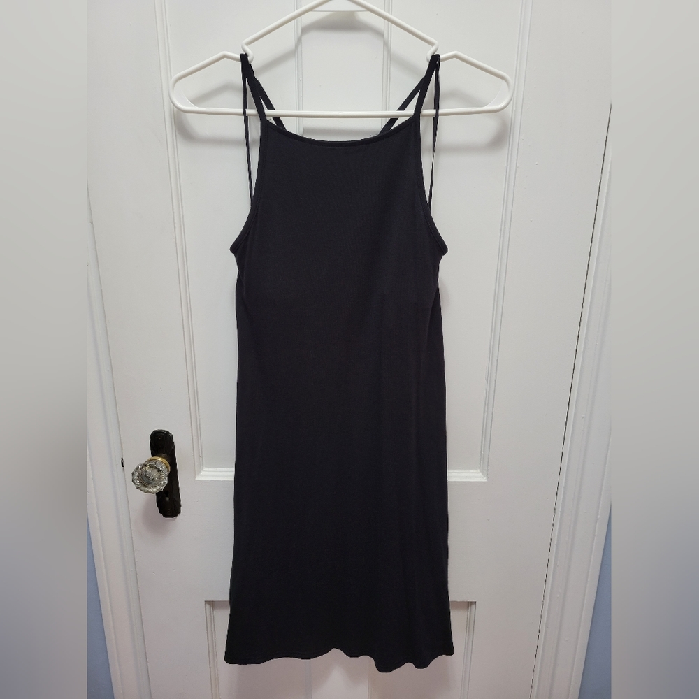 Women's medium, knee-length, black swing dress, Authentic American Heritage